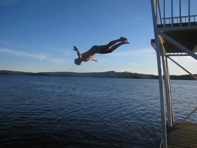 Life is like a jump from a diving tower. Better jump than just look down in fear.
